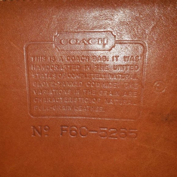 Coach Lexington Briefcase with Strap Tan Leather Vintage 90s Brass Turnlock - Picture 9 of 10